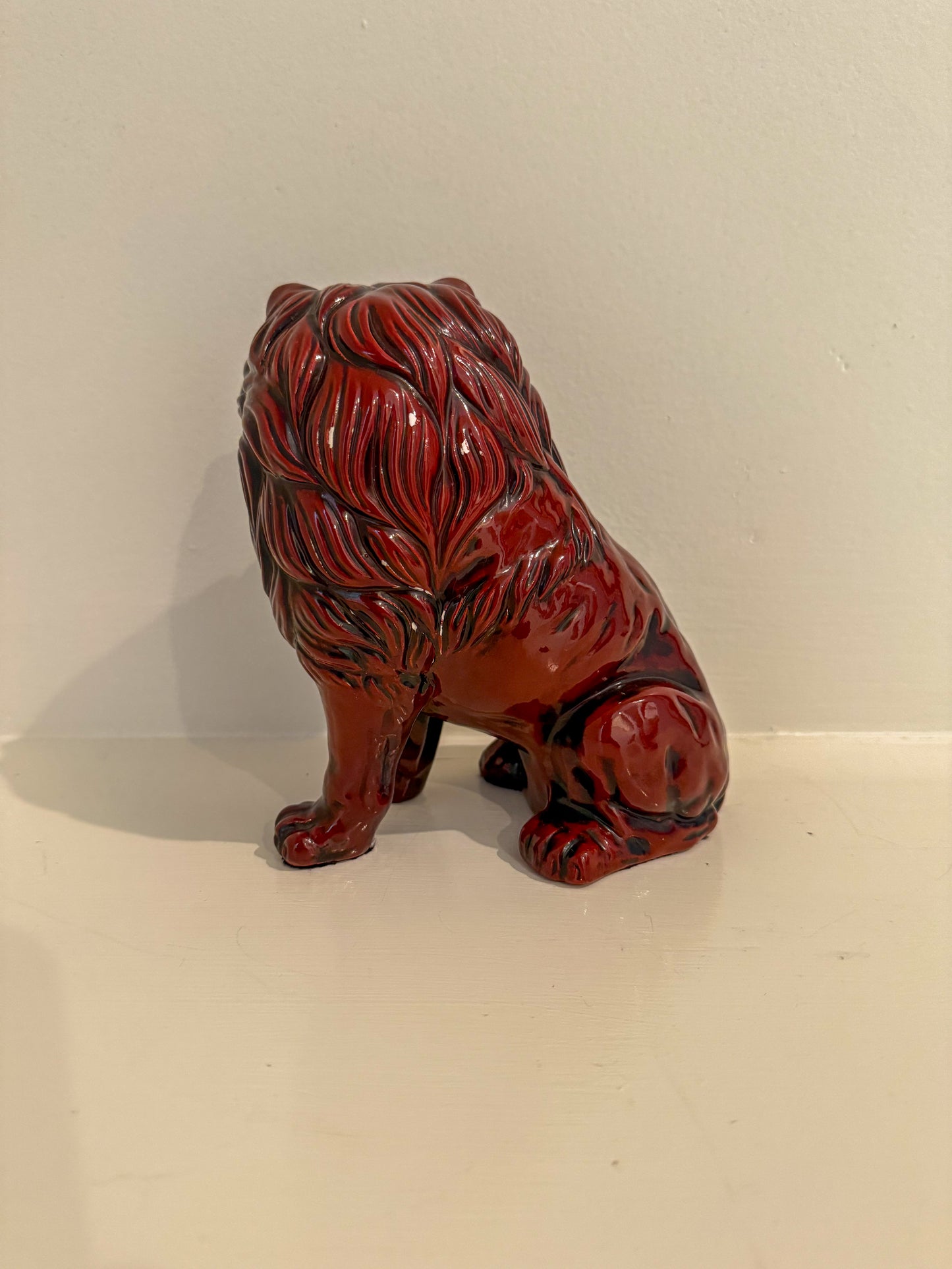 Ceramic Red Lion
