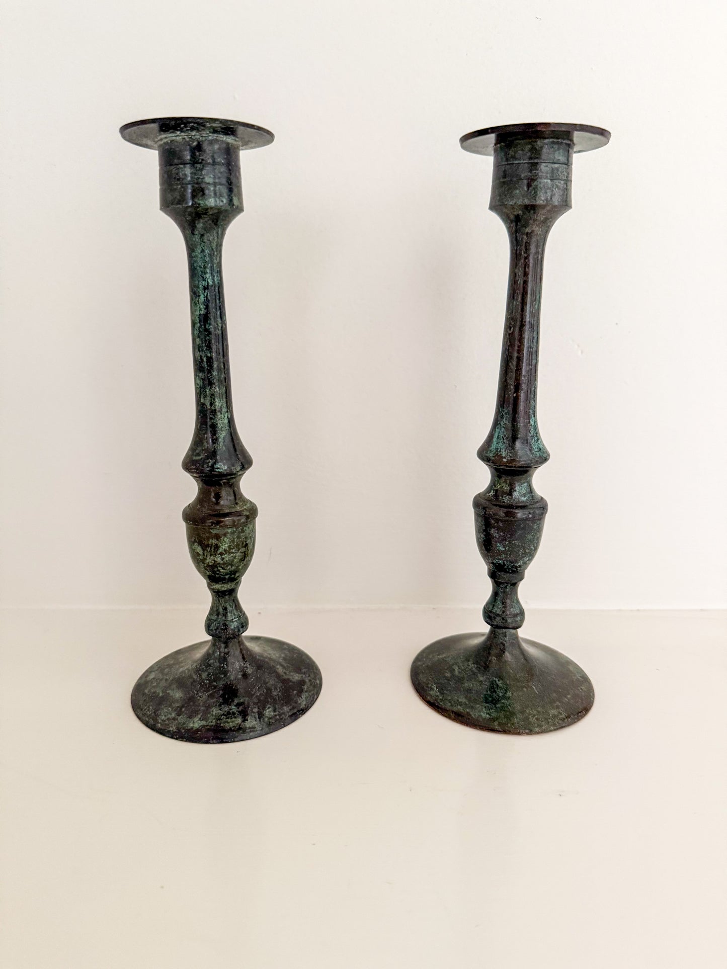 Pair of Metal Candlesticks