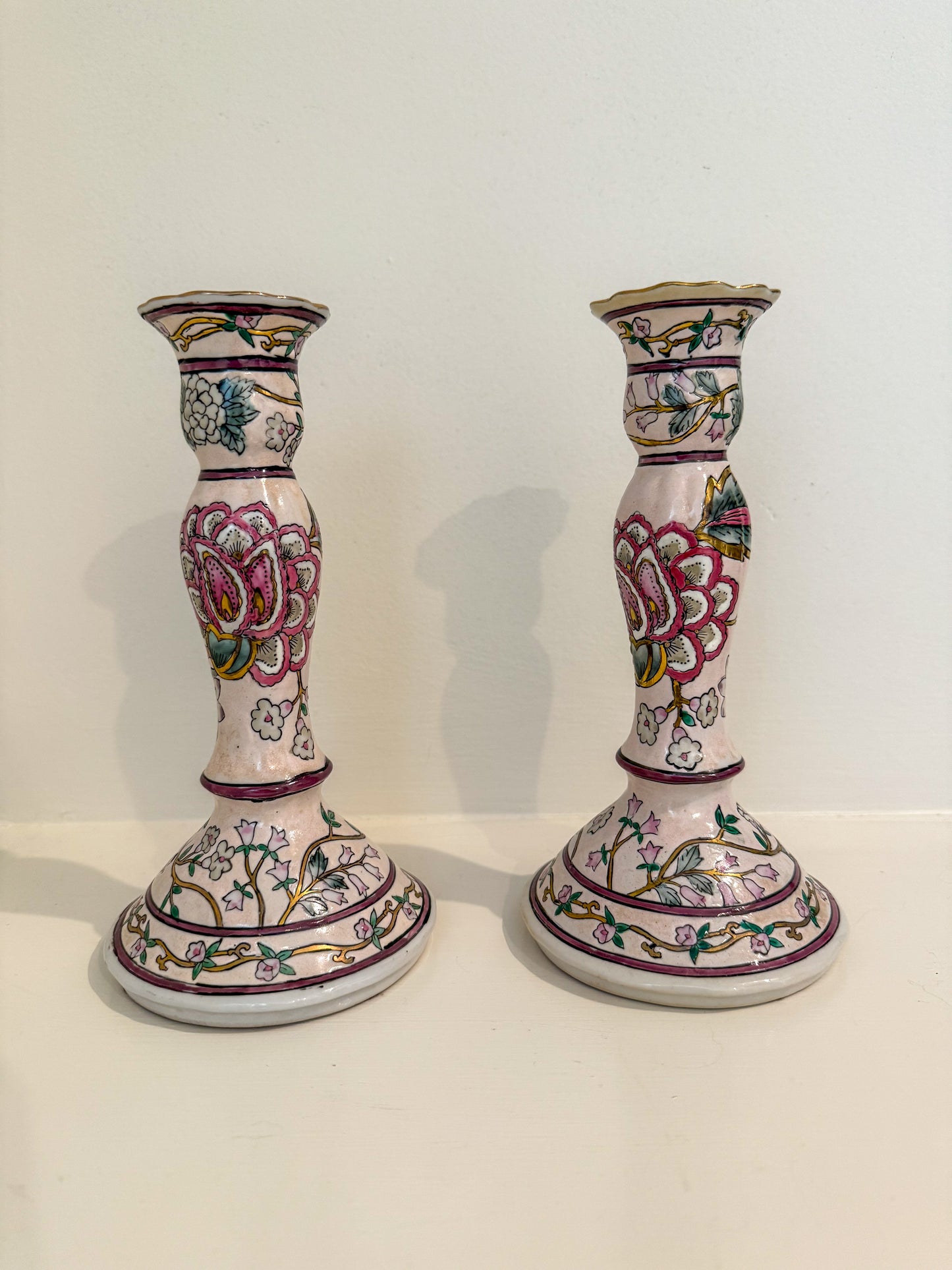 Pair of Ceramic Candlesticks