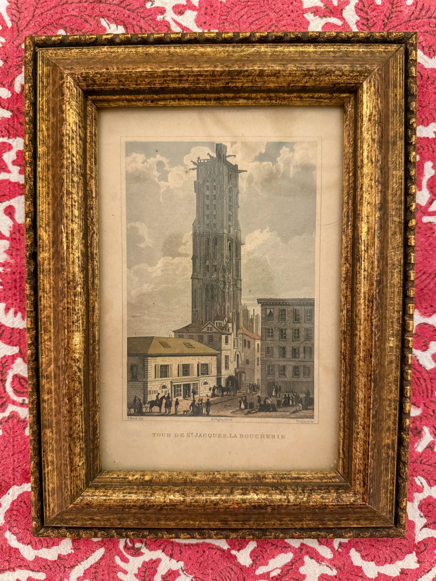 Pair of Gold Framed Paris Prints