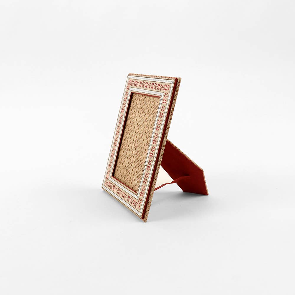 Table Top Picture Frame - Sienna Floral Stripe