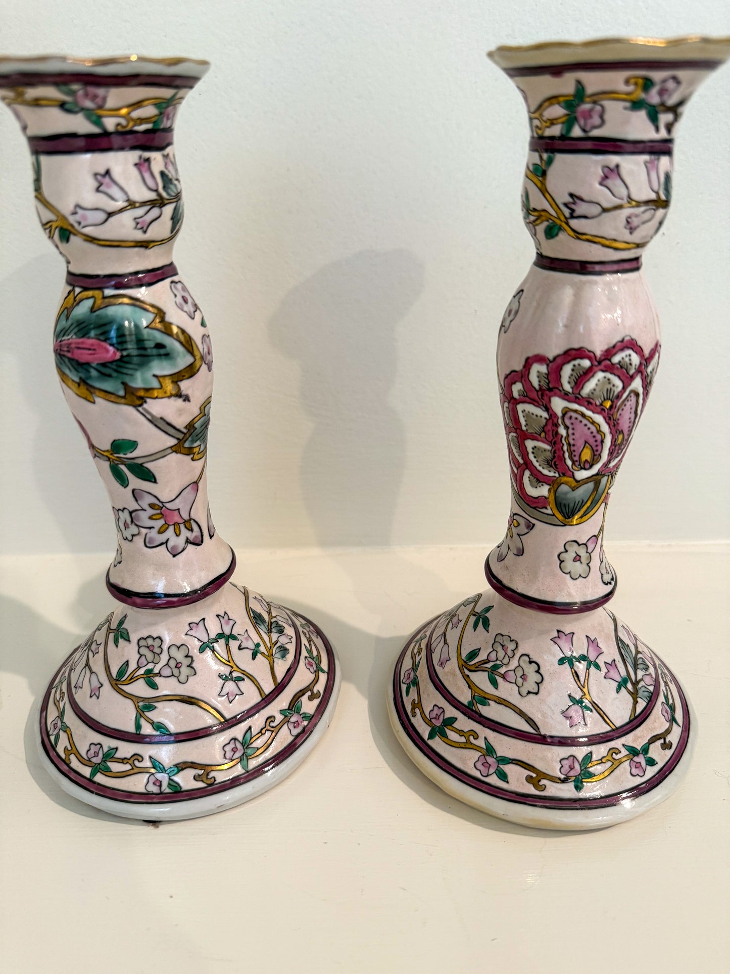 Pair of Ceramic Candlesticks