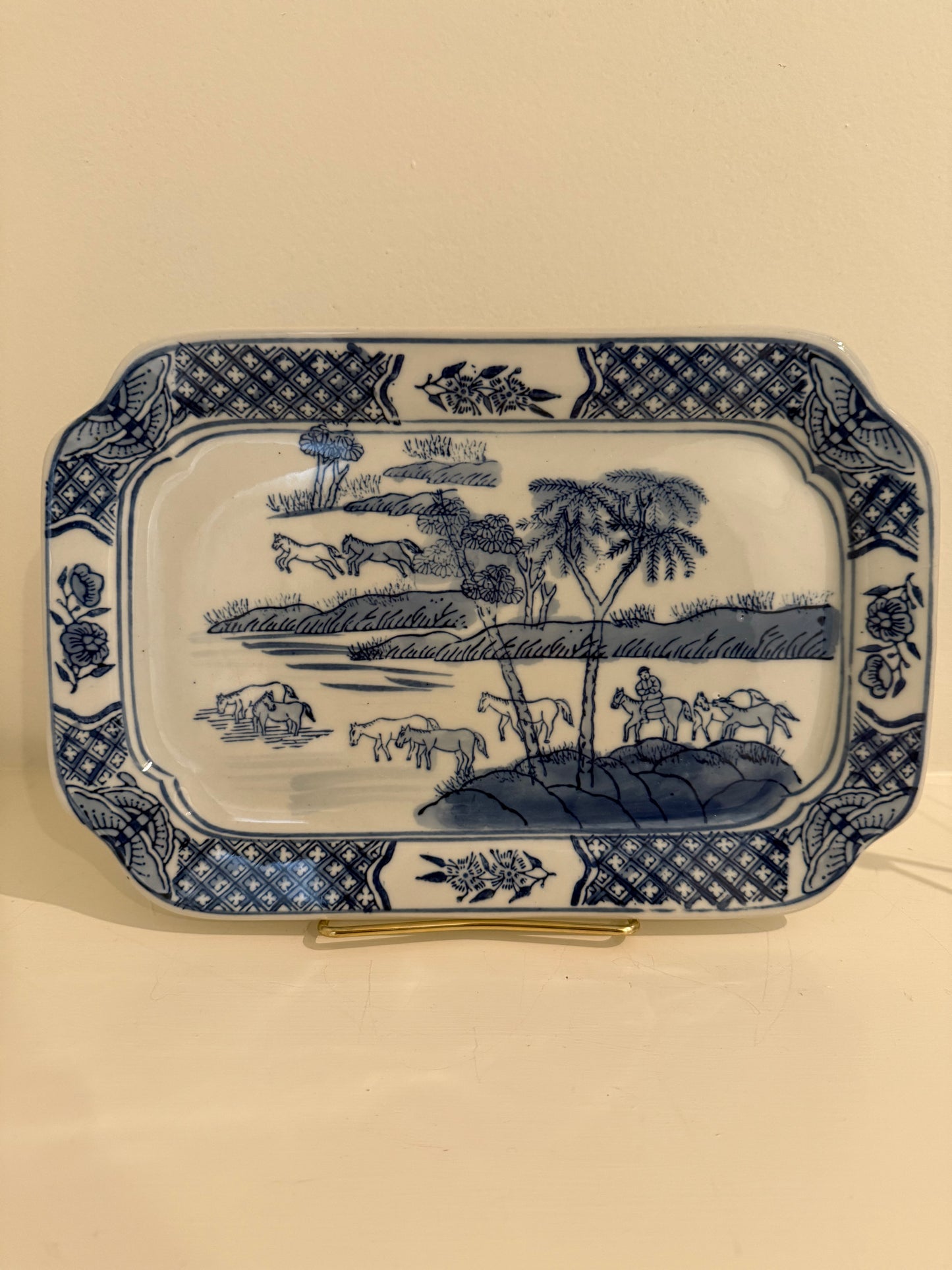 Blue and White Platter