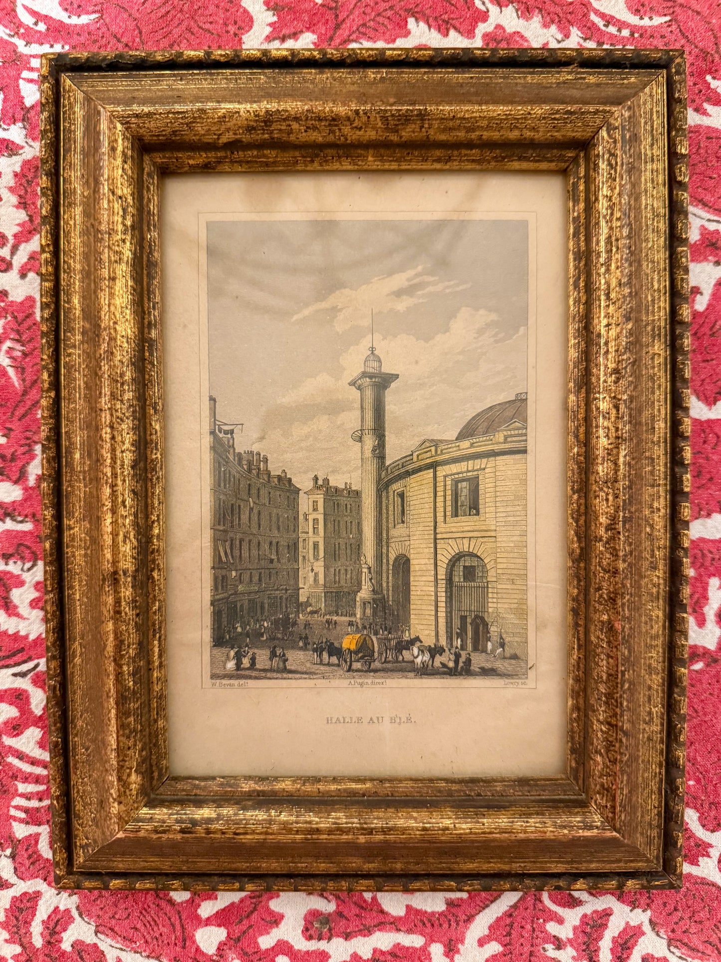 Pair of Gold Framed Paris Prints