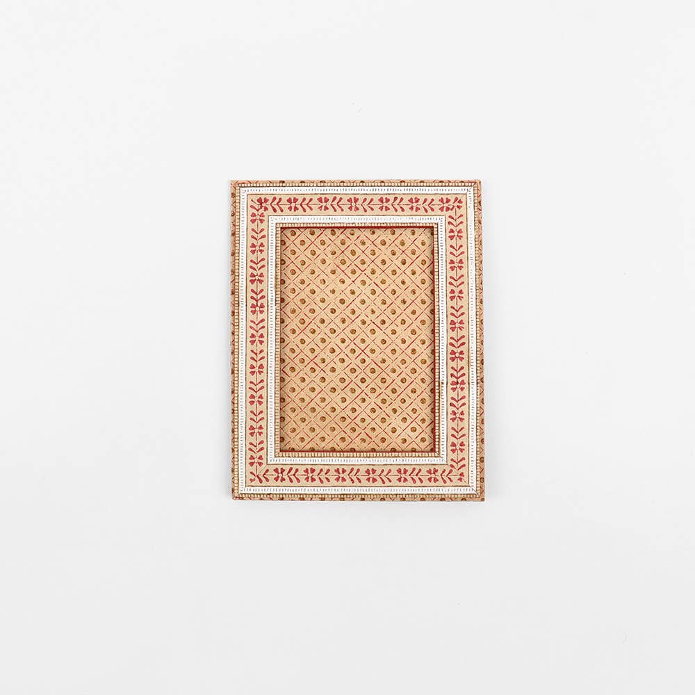 Table Top Picture Frame - Sienna Floral Stripe
