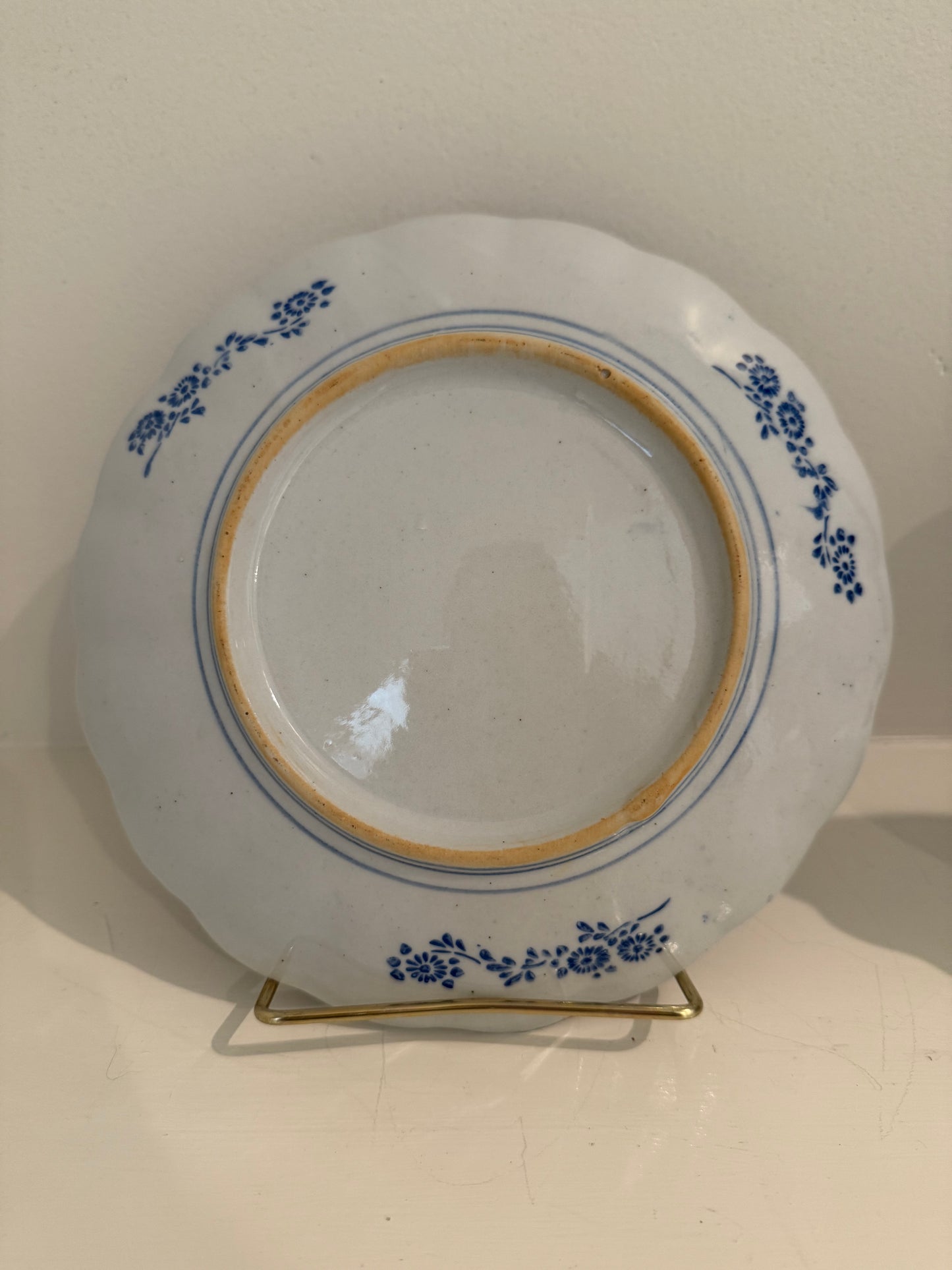 Pair of Chinoiserie Scalloped Plates