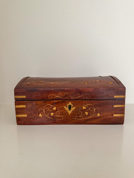 Antique Box with Gold Inlay