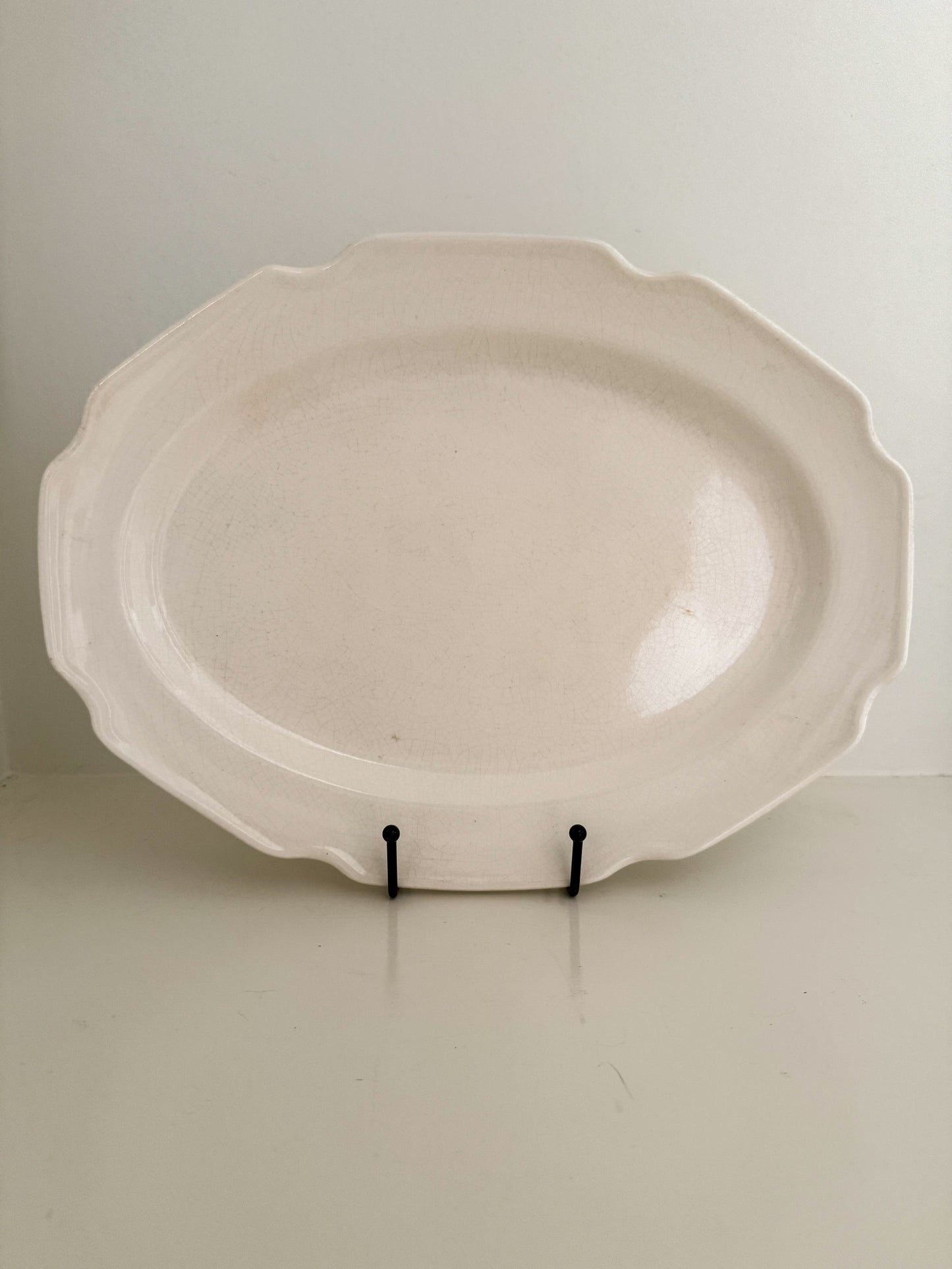 Antique White Platter