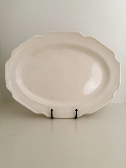 Antique White Platter
