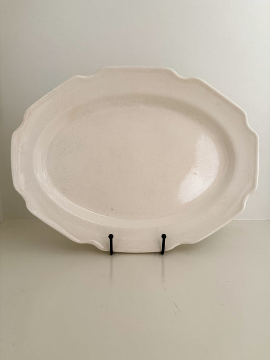 Antique White Platter