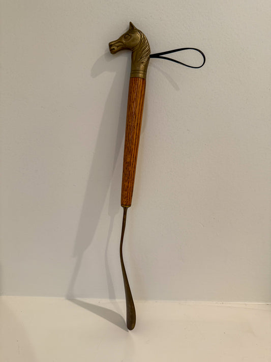 Antique Horse Head Shoe Horn