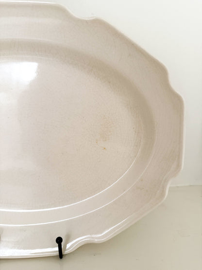 Antique White Platter