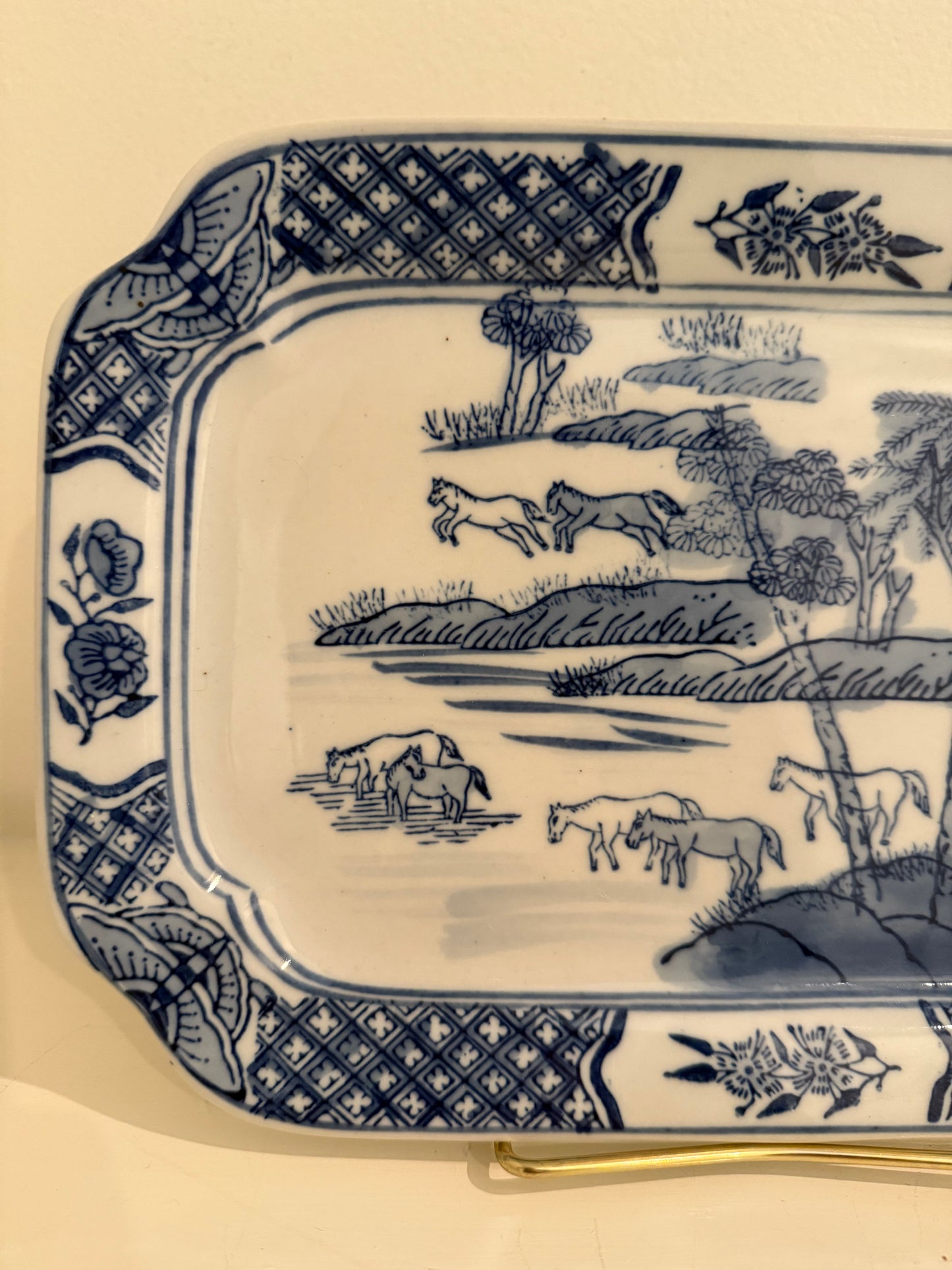 Blue and White Platter