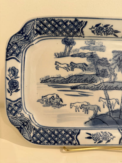 Blue and White Platter