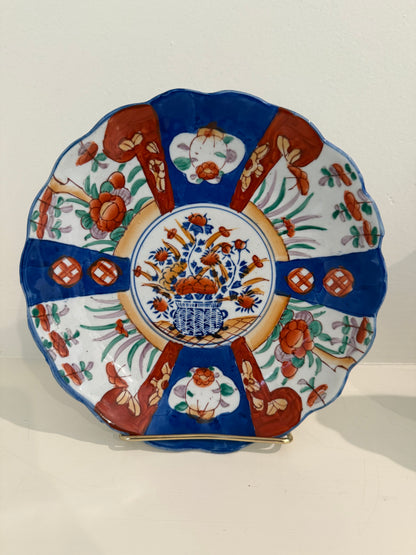 Pair of Chinoiserie Scalloped Plates