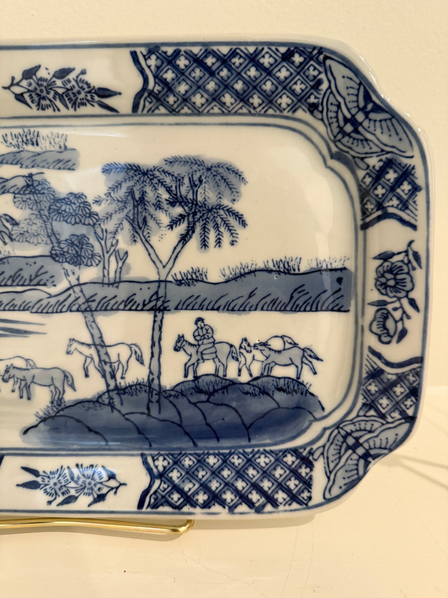 Blue and White Platter