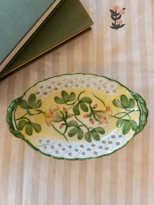 Green and Pink Trinket Dish