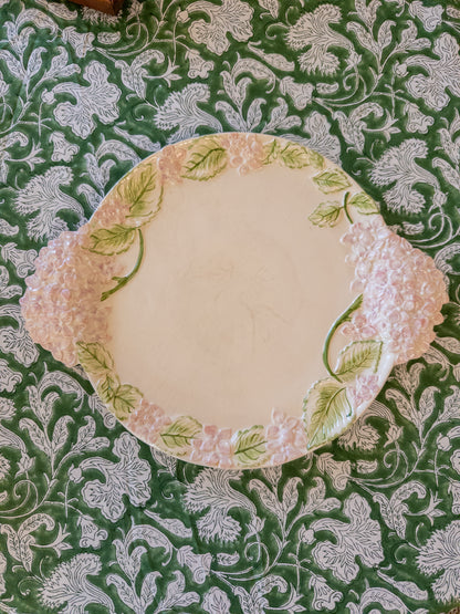 Pink Hydrangea Round Platter