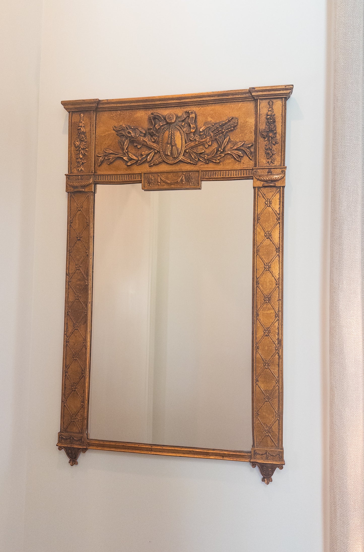 Large Gold Antique Mirror