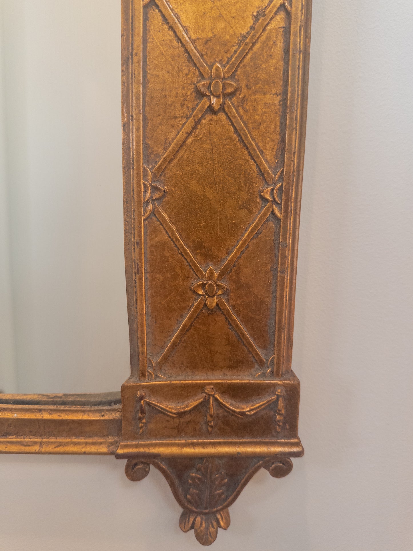 Large Gold Antique Mirror