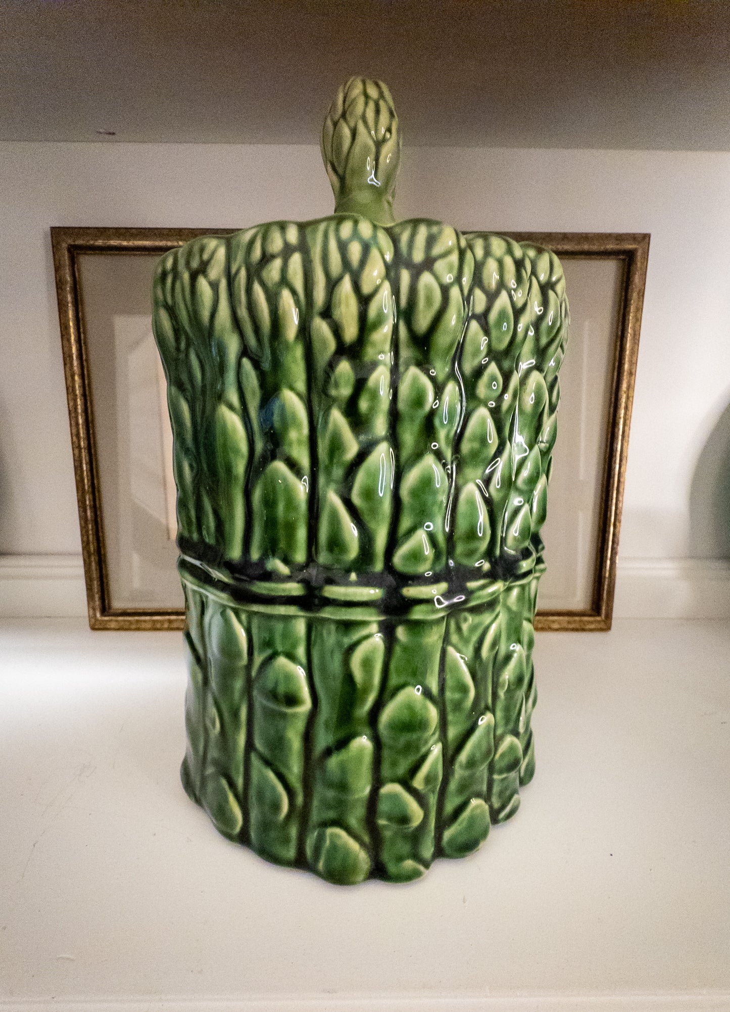 Green Asparagus Jar