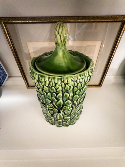 Green Asparagus Jar