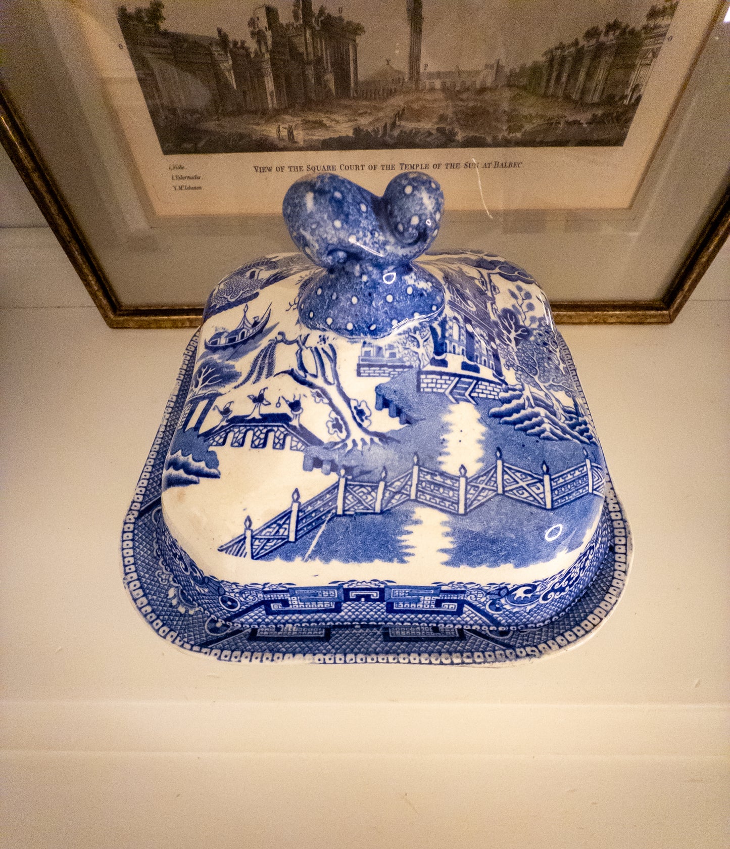 Blue Willow Square Dish with Lid