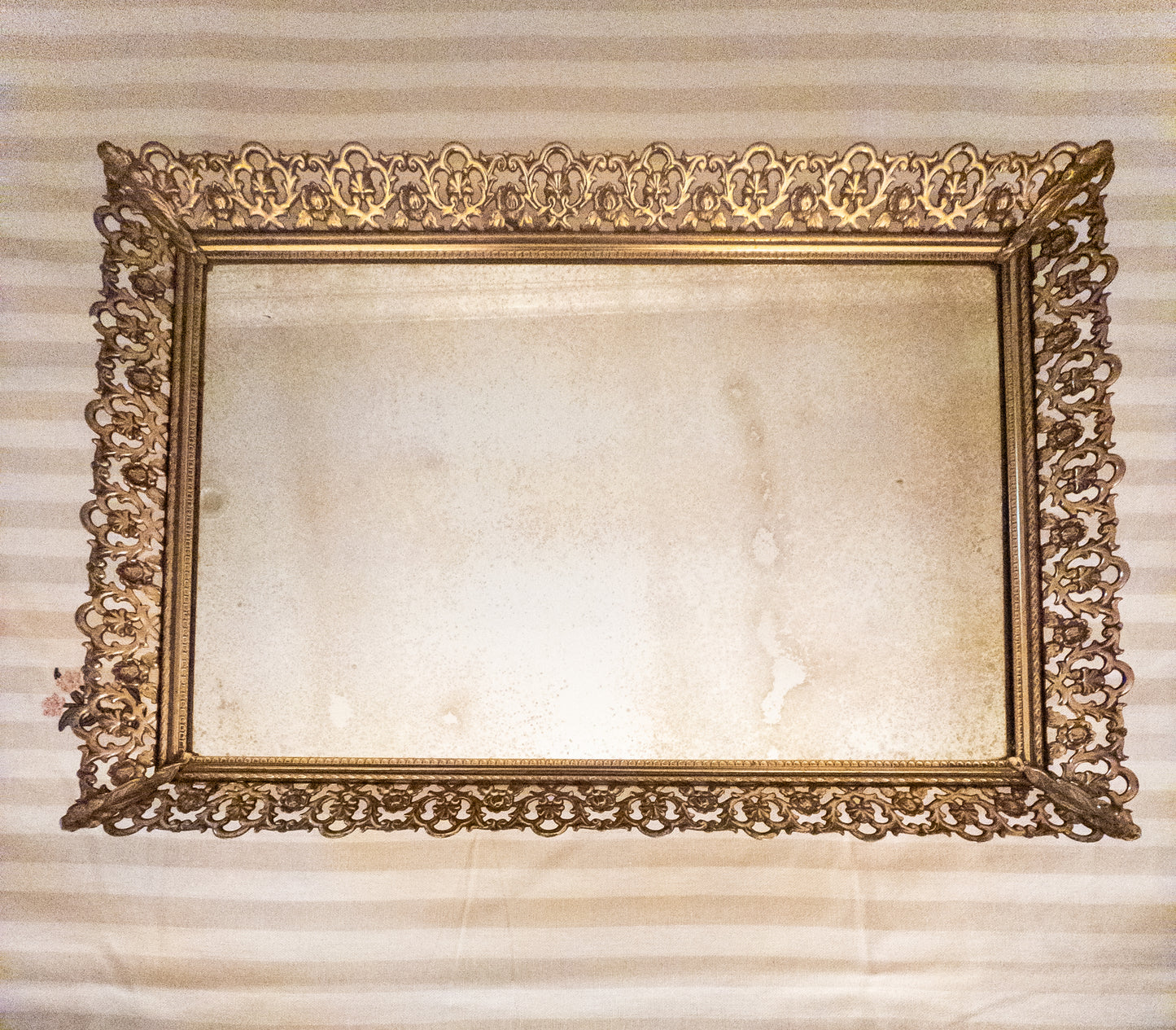 Mirrored Gold Tray