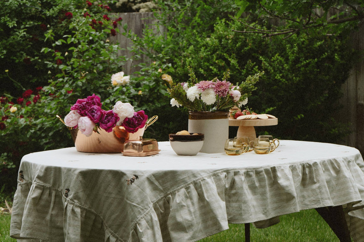 Frances Ruffled Tablecloth